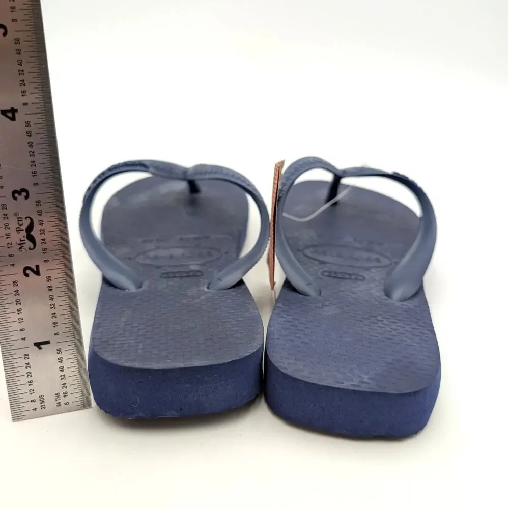 Havaianas Flip Flop Thong Sandals Unisex Kids' Navy Blue Size US3/4Y EU35/36